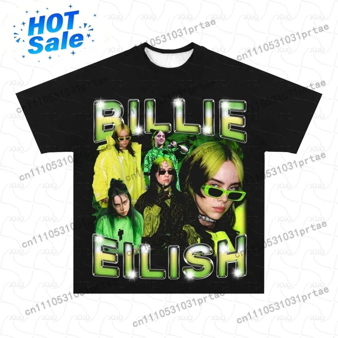 Billie Eilish Retro Pattern T- - đánh giá và giá Street Fashion Men 2025