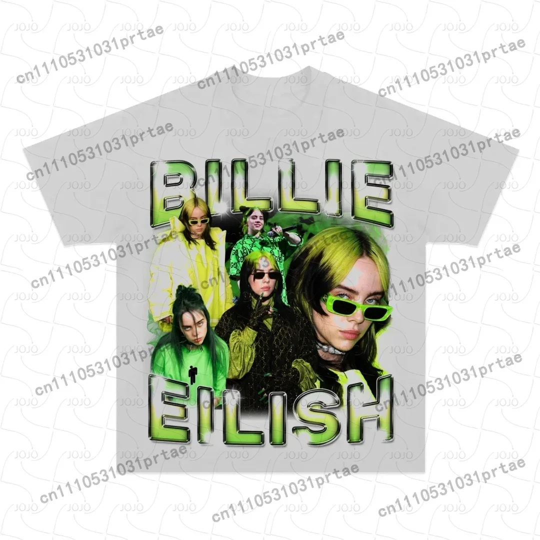 Billie Eilish Retro Pattern T- - đánh giá và giá Street Fashion Men 2025