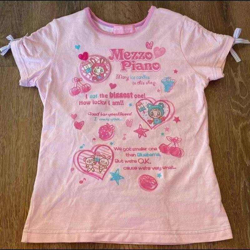 Vintage Kawaii Cute Short Slee - đánh giá và giá Street Fashion Y2K