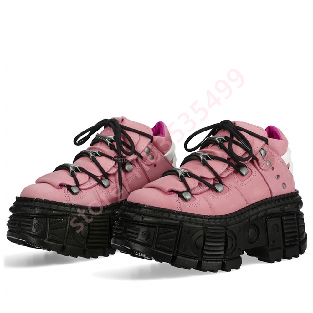 Thick-Soled Punk Rivet Y2K Sho - đánh giá và giá Street Fashion Y2K