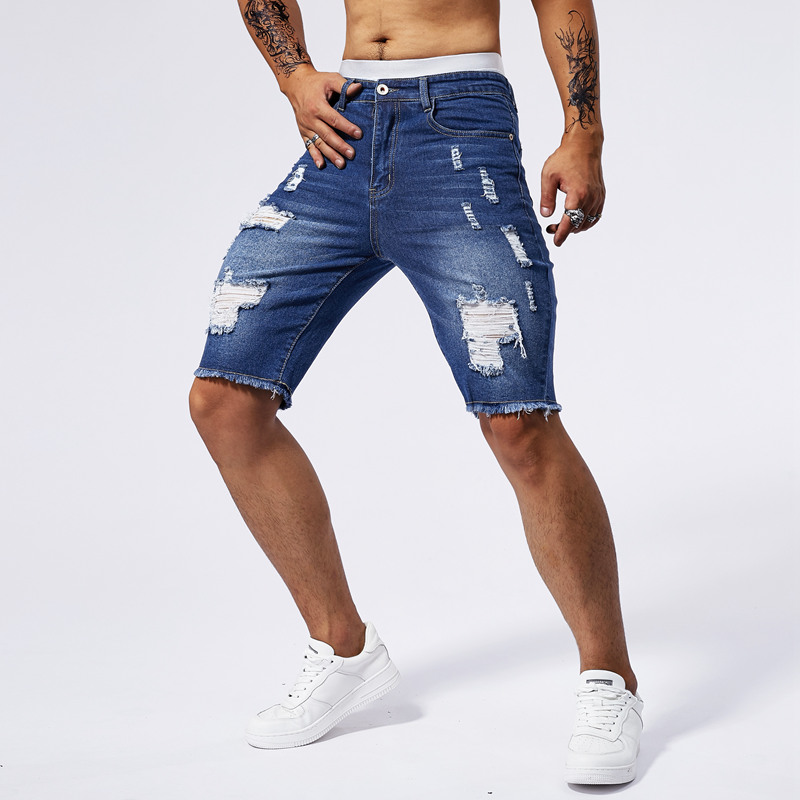 2025 Summer New Men's Ripped D - đánh giá và giá Street Fashion Men 2025
