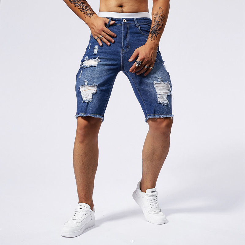 2025 Summer New Men's Ripped D - đánh giá và giá Street Fashion Men 2025