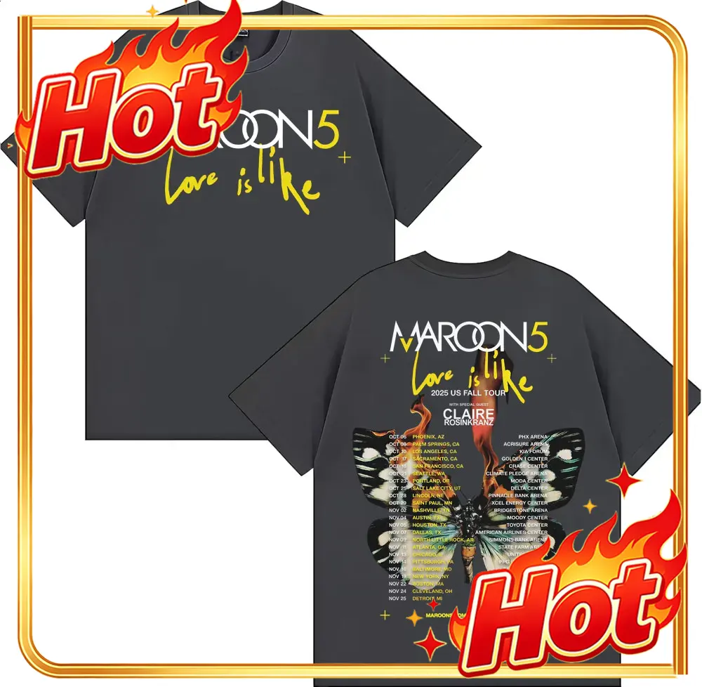 Band Maroon 5 Love Is Like US  - đánh giá và giá Street Fashion Men 2025