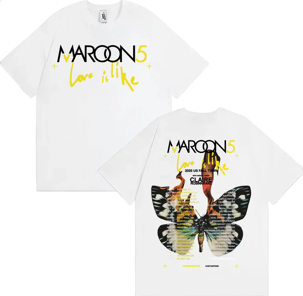 Band Maroon 5 Love Is Like US  - đánh giá và giá Street Fashion Men 2025