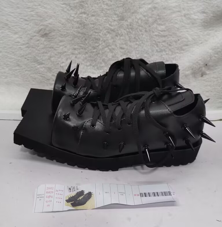 Women's Black Leather Hog Toe  - đánh giá và giá Street Fashion Y2K