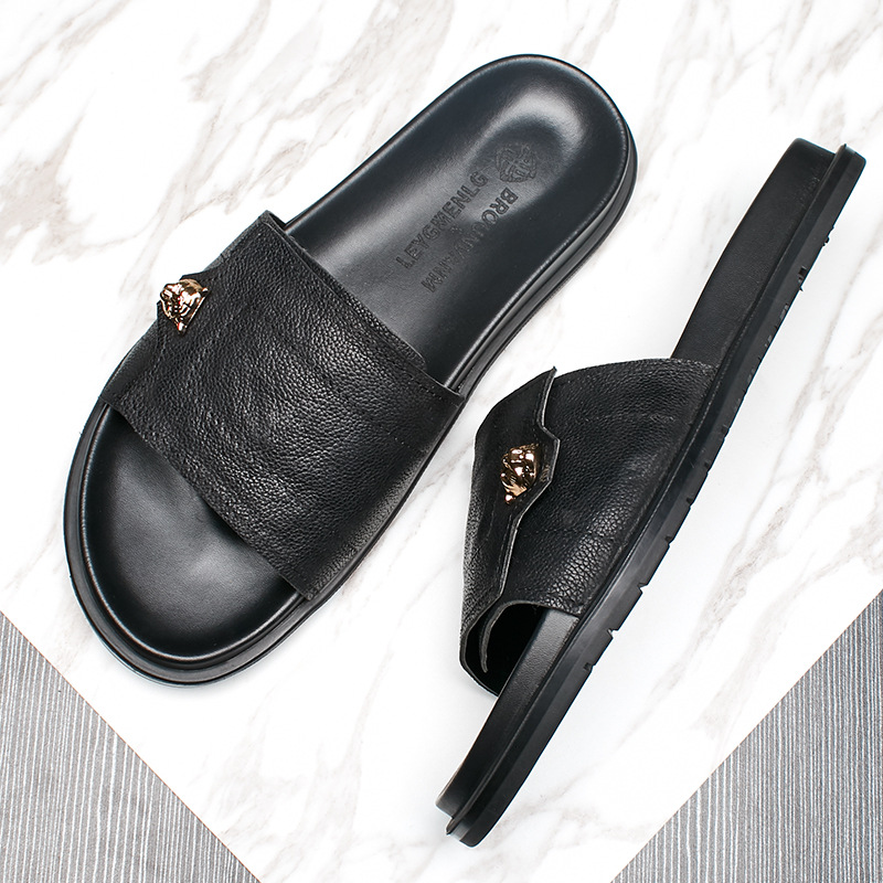 2025 New Genuine Leather Slipp - đánh giá và giá Street Fashion Men 2025