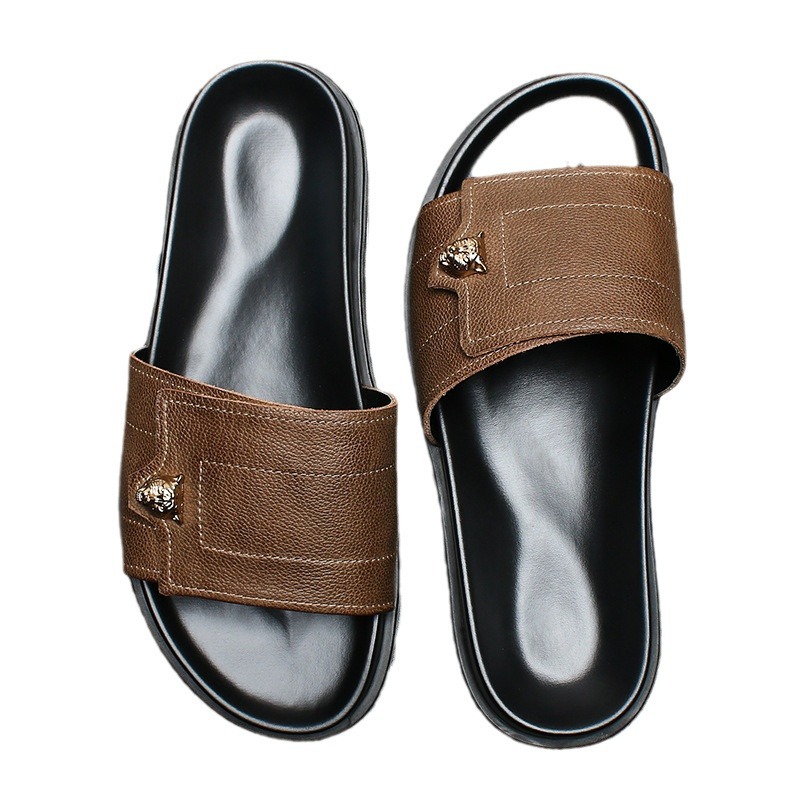 2025 New Genuine Leather Slipp - đánh giá và giá Street Fashion Men 2025