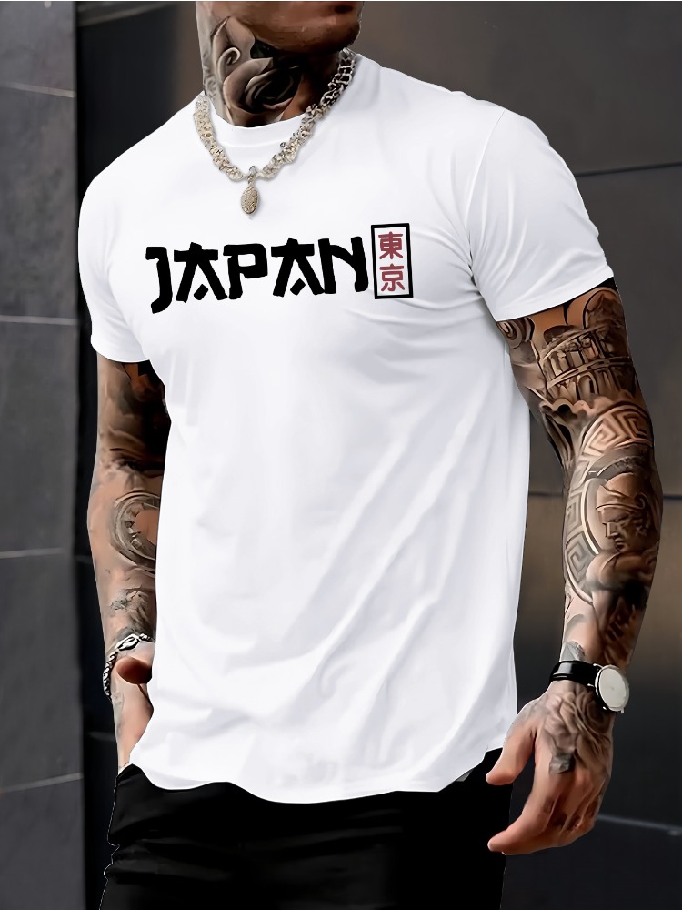 Male Short Sleeve Crew Neck Te - đánh giá và giá Street Fashion For Short Guys