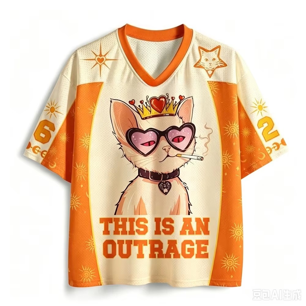 Queen Cat Pattern 3D Printed M - đánh giá và giá Queen Street Fashion