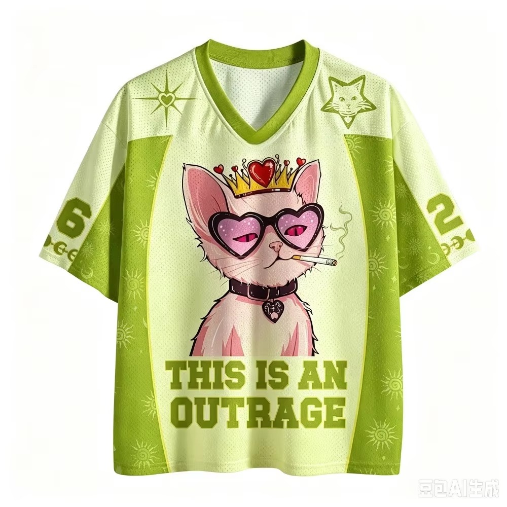 Queen Cat Pattern 3D Printed M - đánh giá và giá Queen Street Fashion
